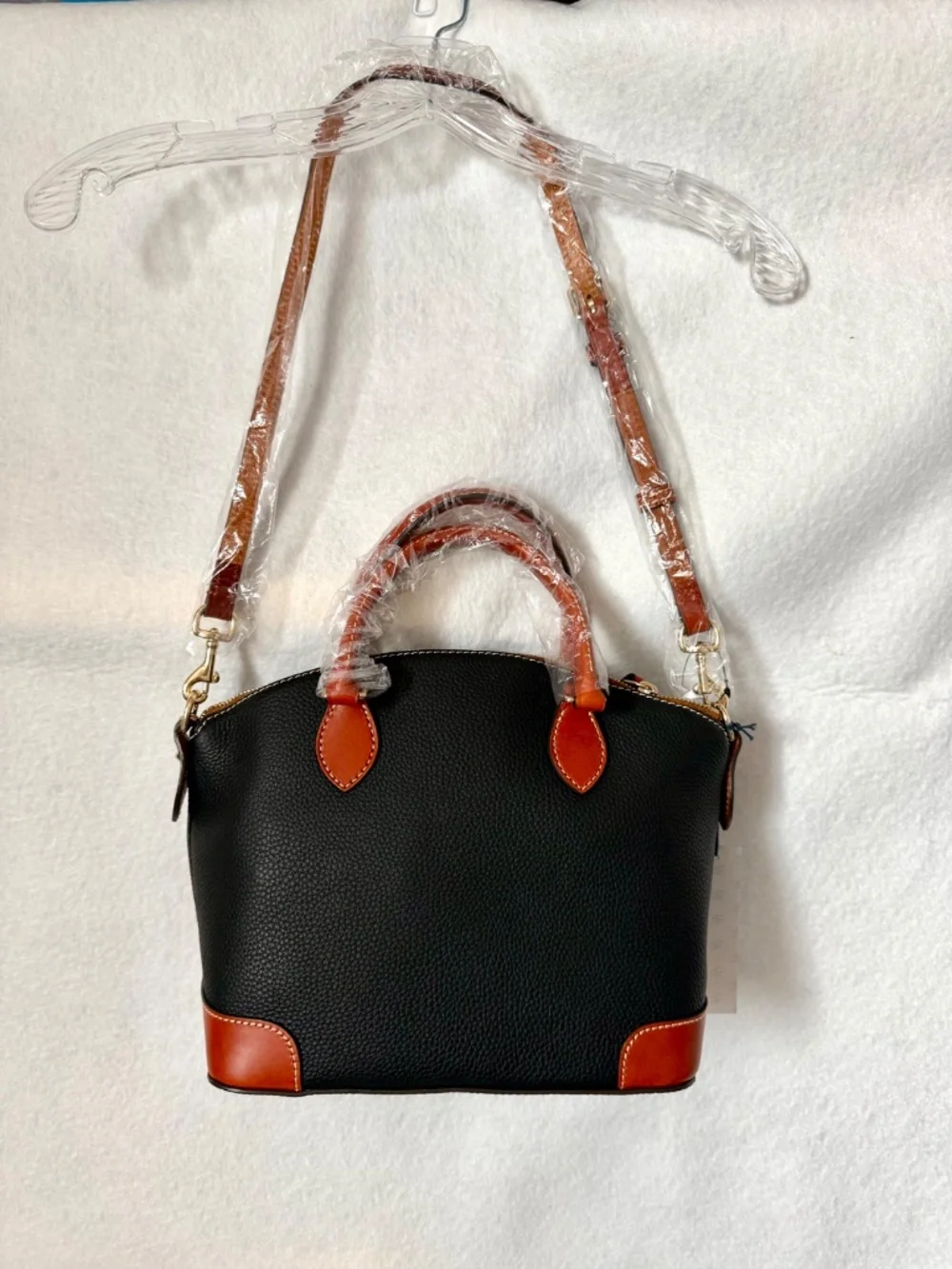NWT Dooney & Bourke Pebble Grain Leather Geena Satchel